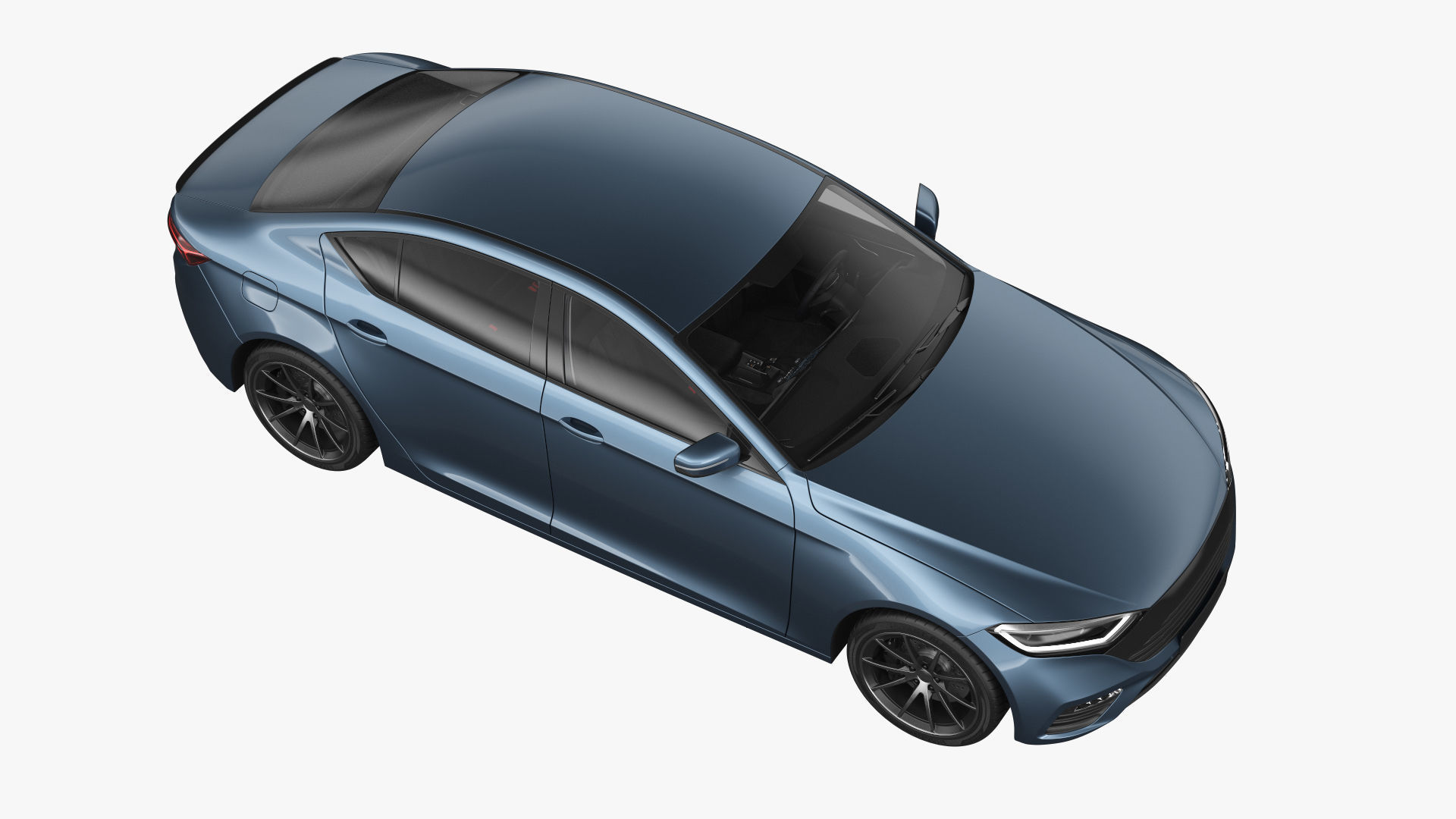 Generic Electric Car 3D model_5