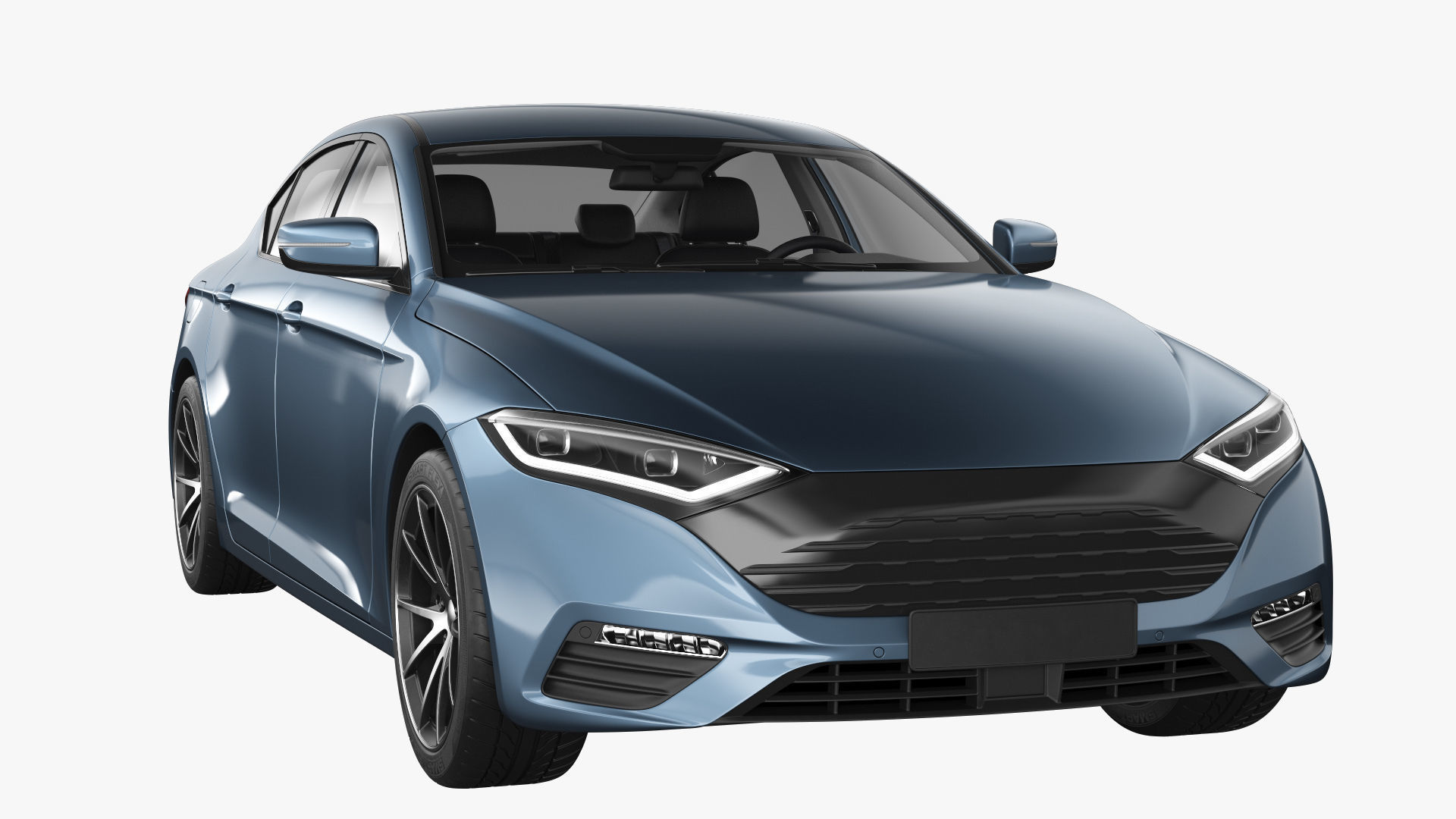 Generic Electric Car 3D model_7