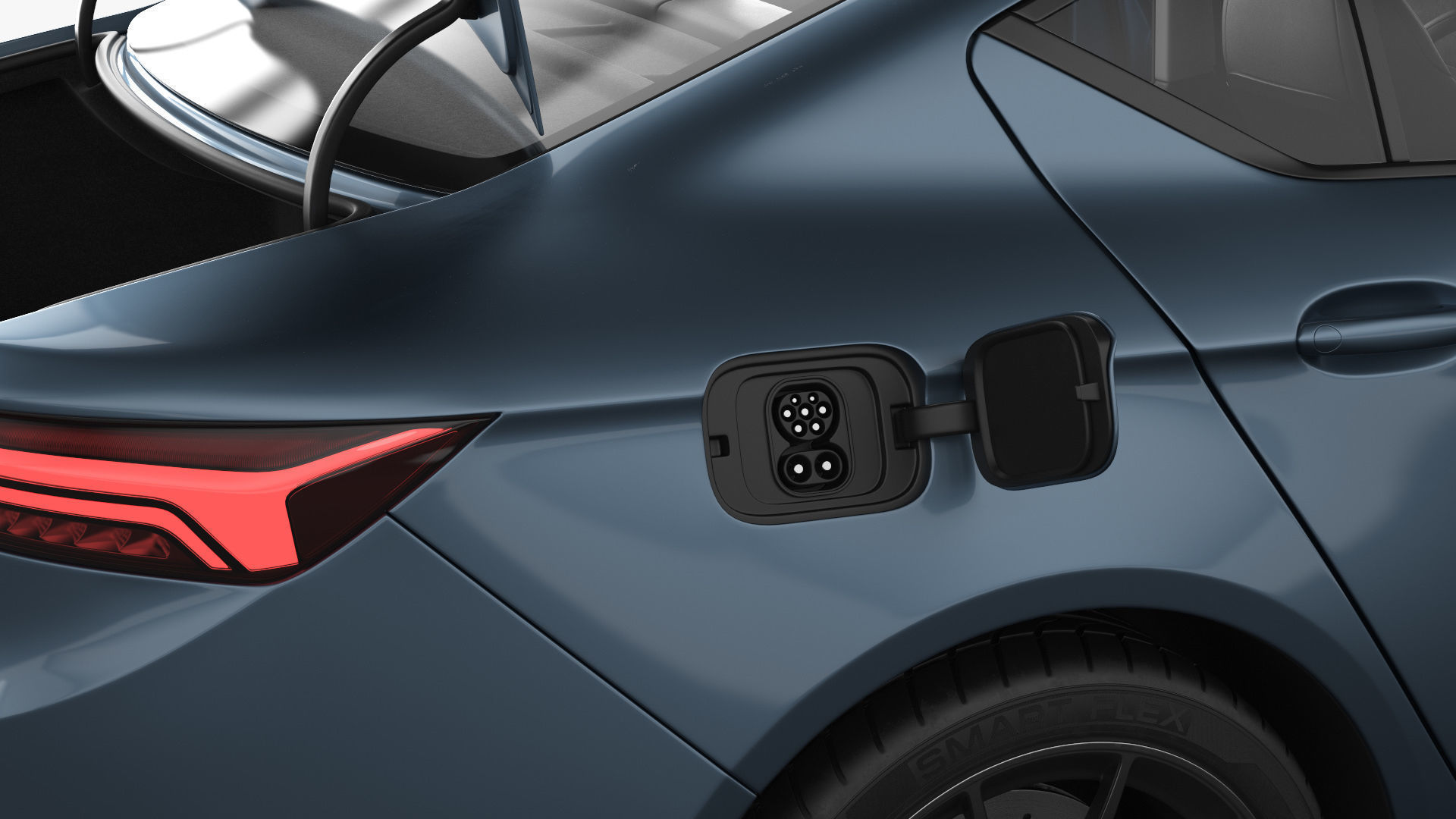 Generic Electric Car 3D model_19