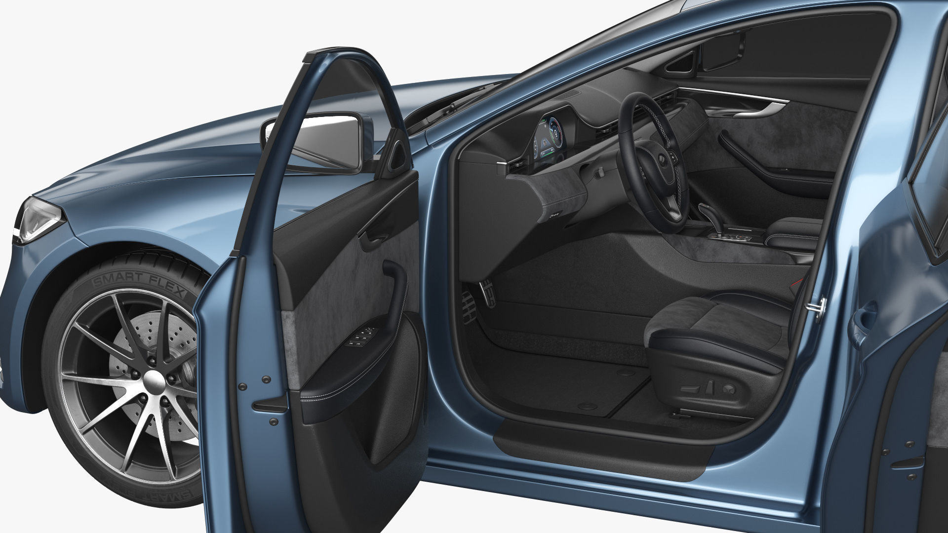 Generic Electric Car 3D model_18