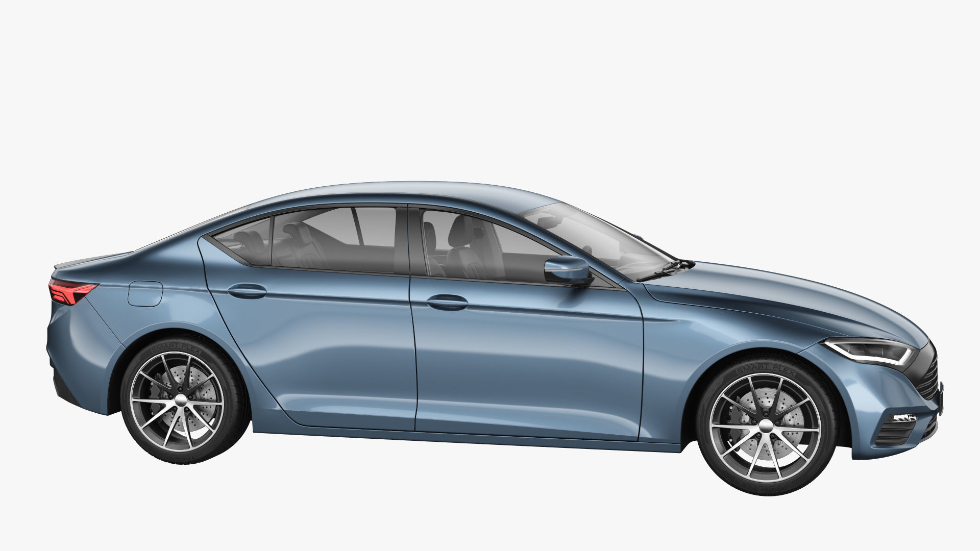 Generic Electric Car 3D model_1