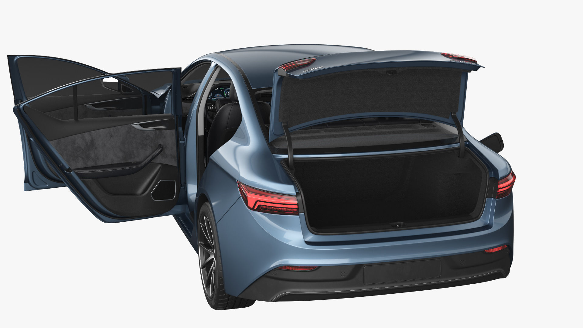 Generic Electric Car 3D model_17