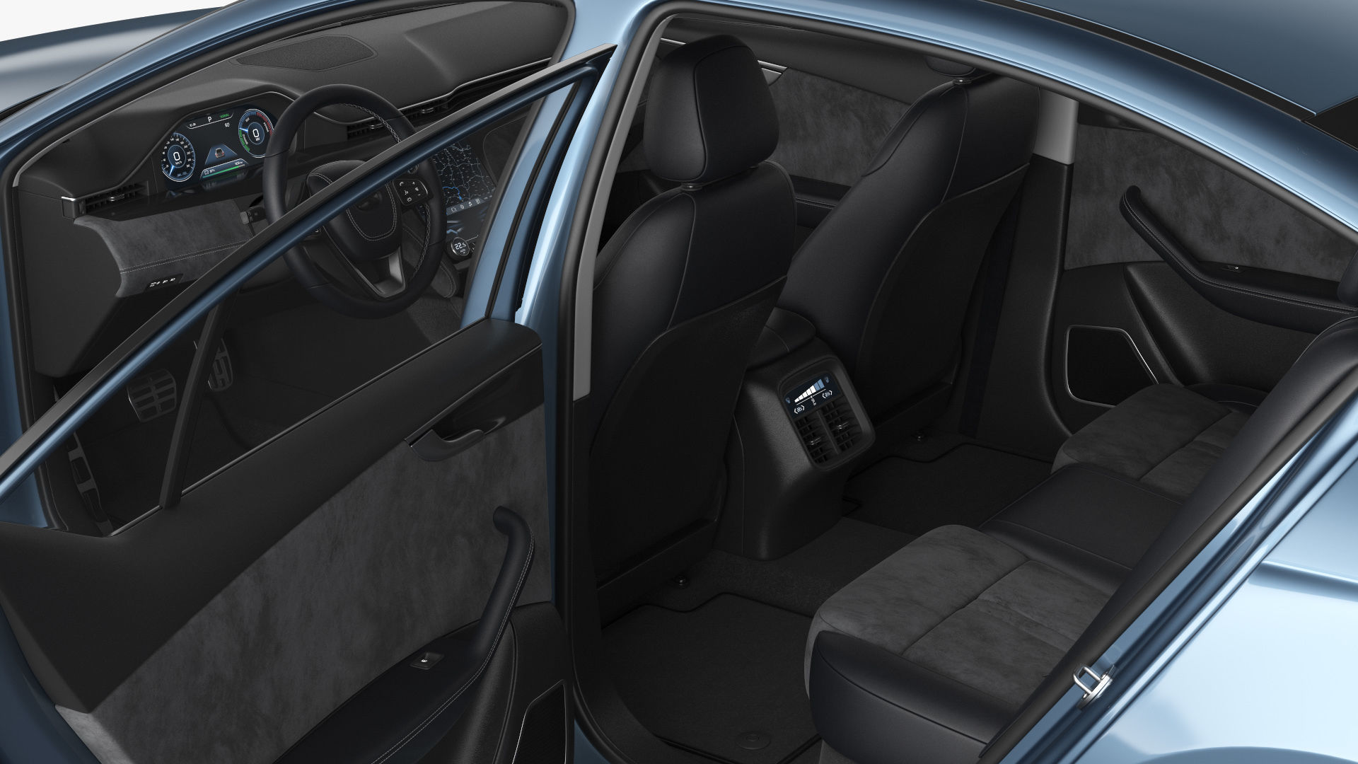 Generic Electric Car 3D model_20