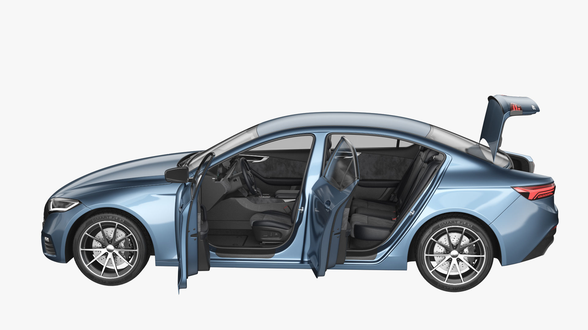 Generic Electric Car 3D model_15