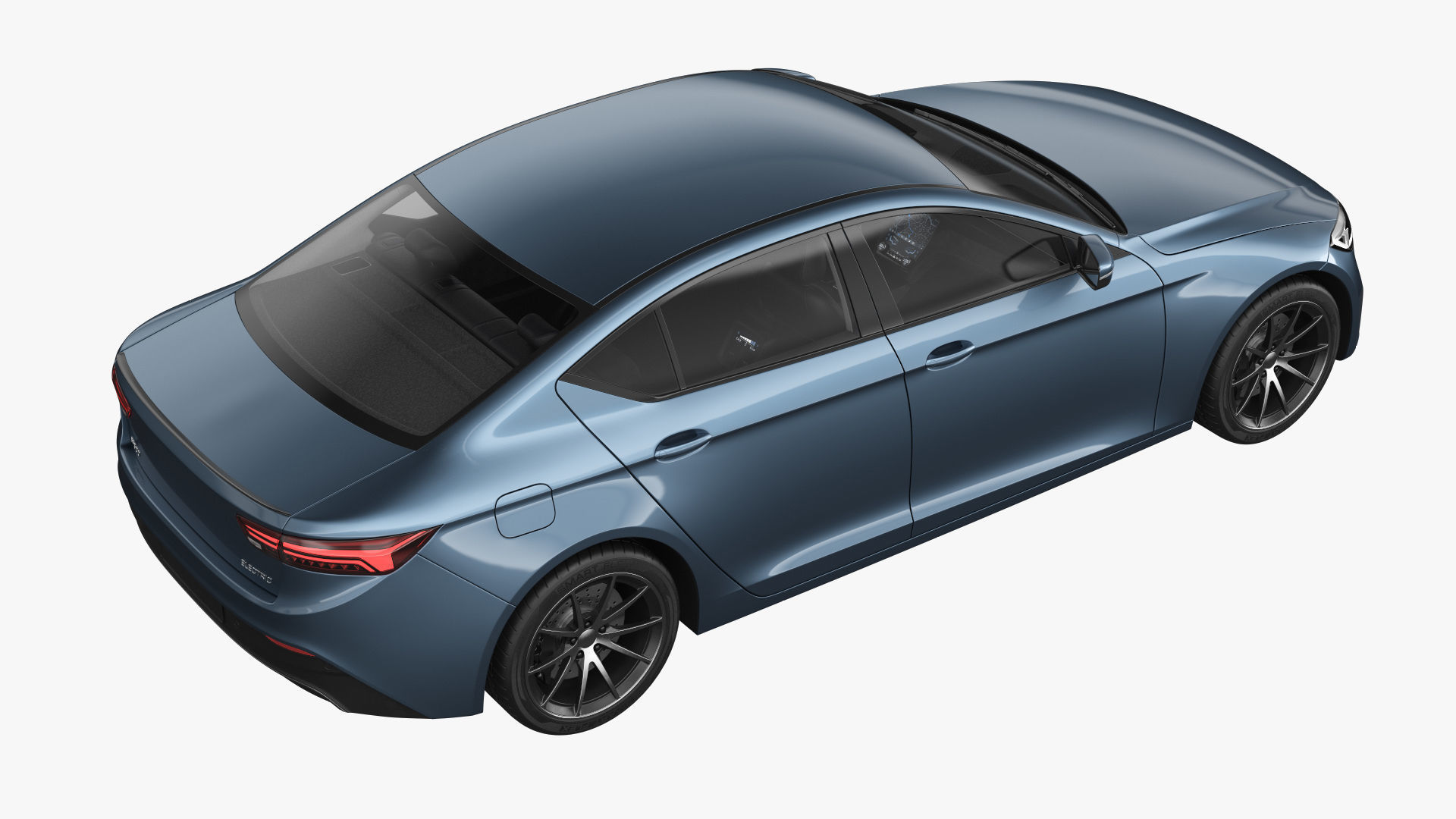 Generic Electric Car 3D model_6