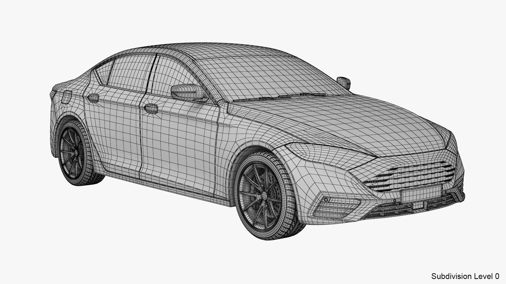 Generic Electric Car 3D model_26