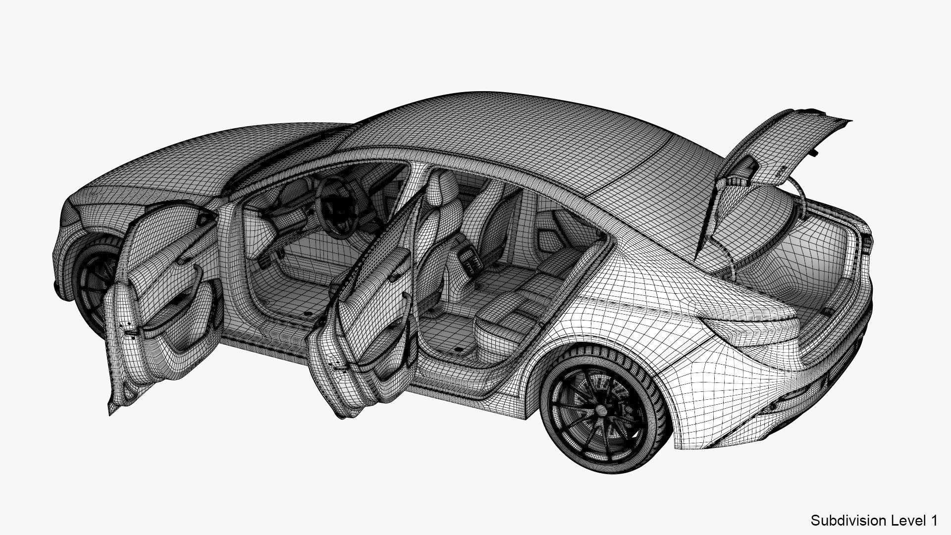 Generic Electric Car 3D model_31