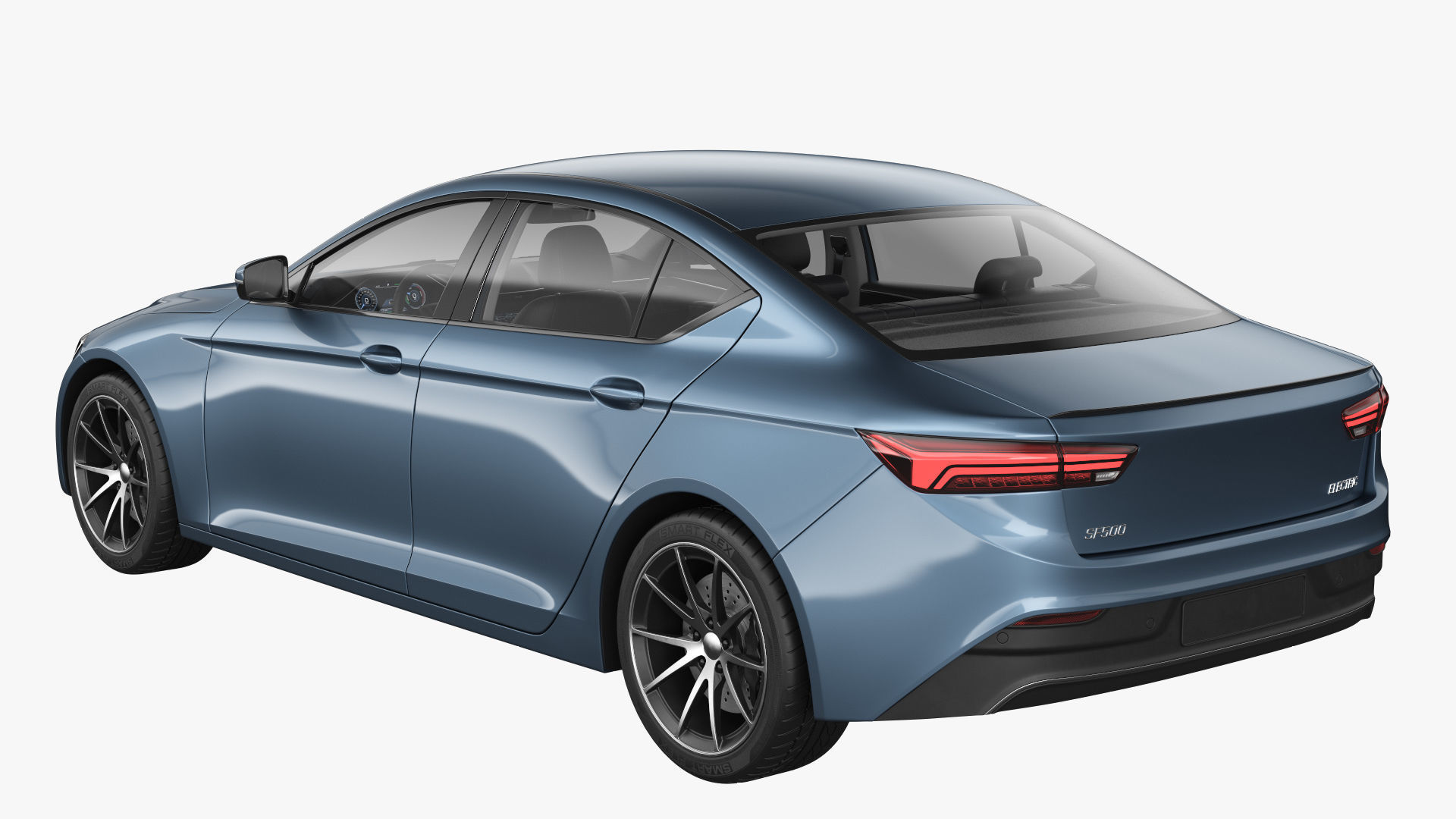 Generic Electric Car 3D model_8
