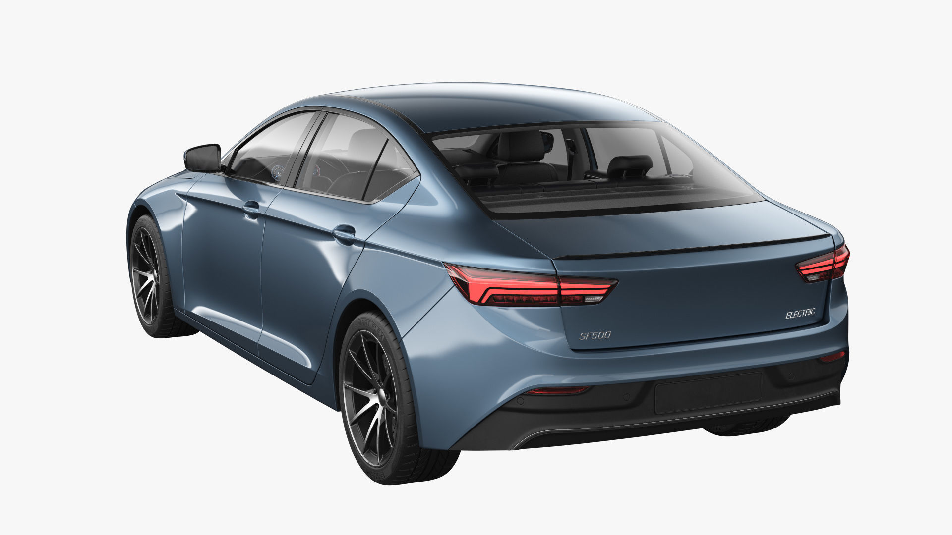 Generic Electric Car 3D model_13