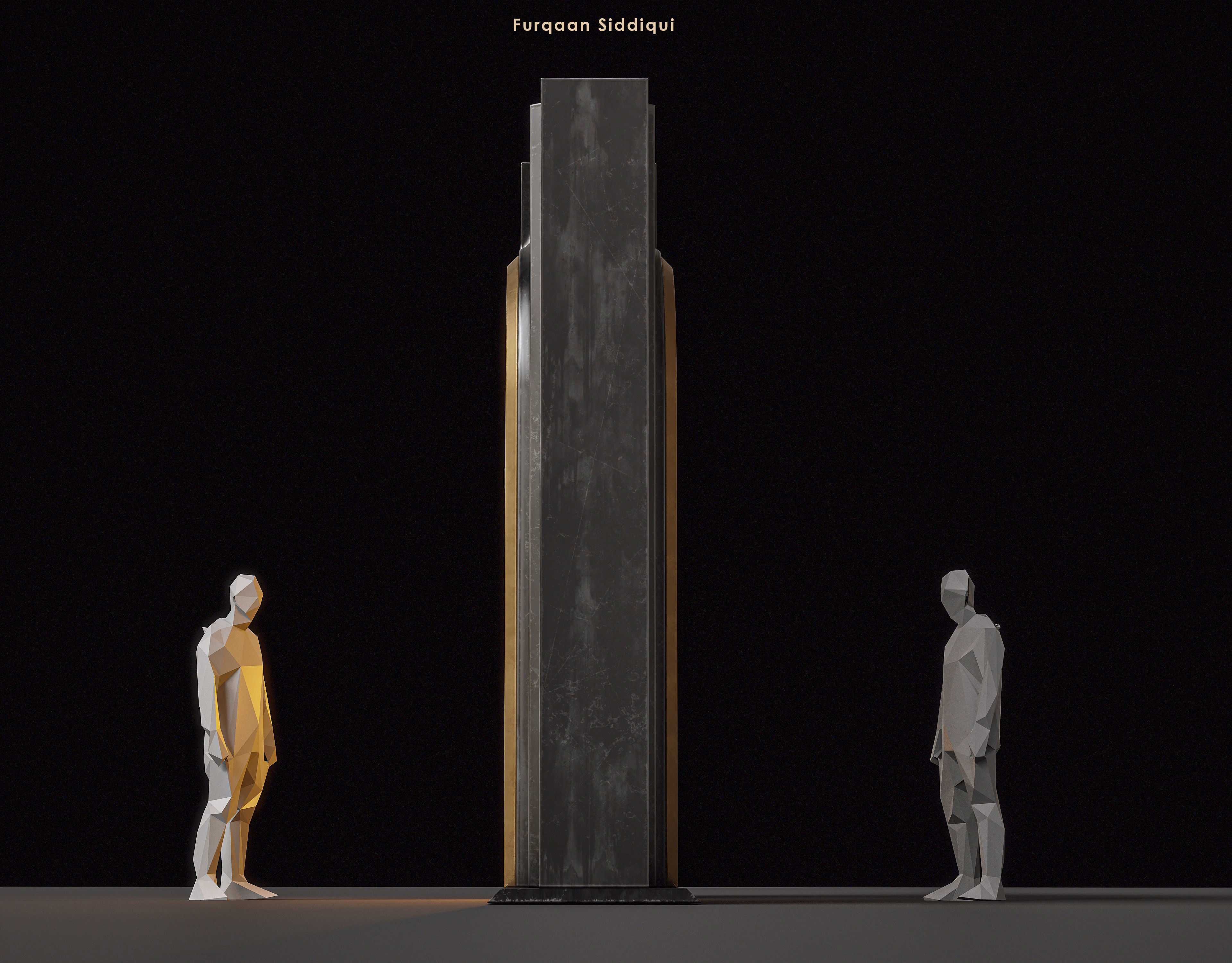 Sci-fi Door X1 PBR Low-poly 3D model_12