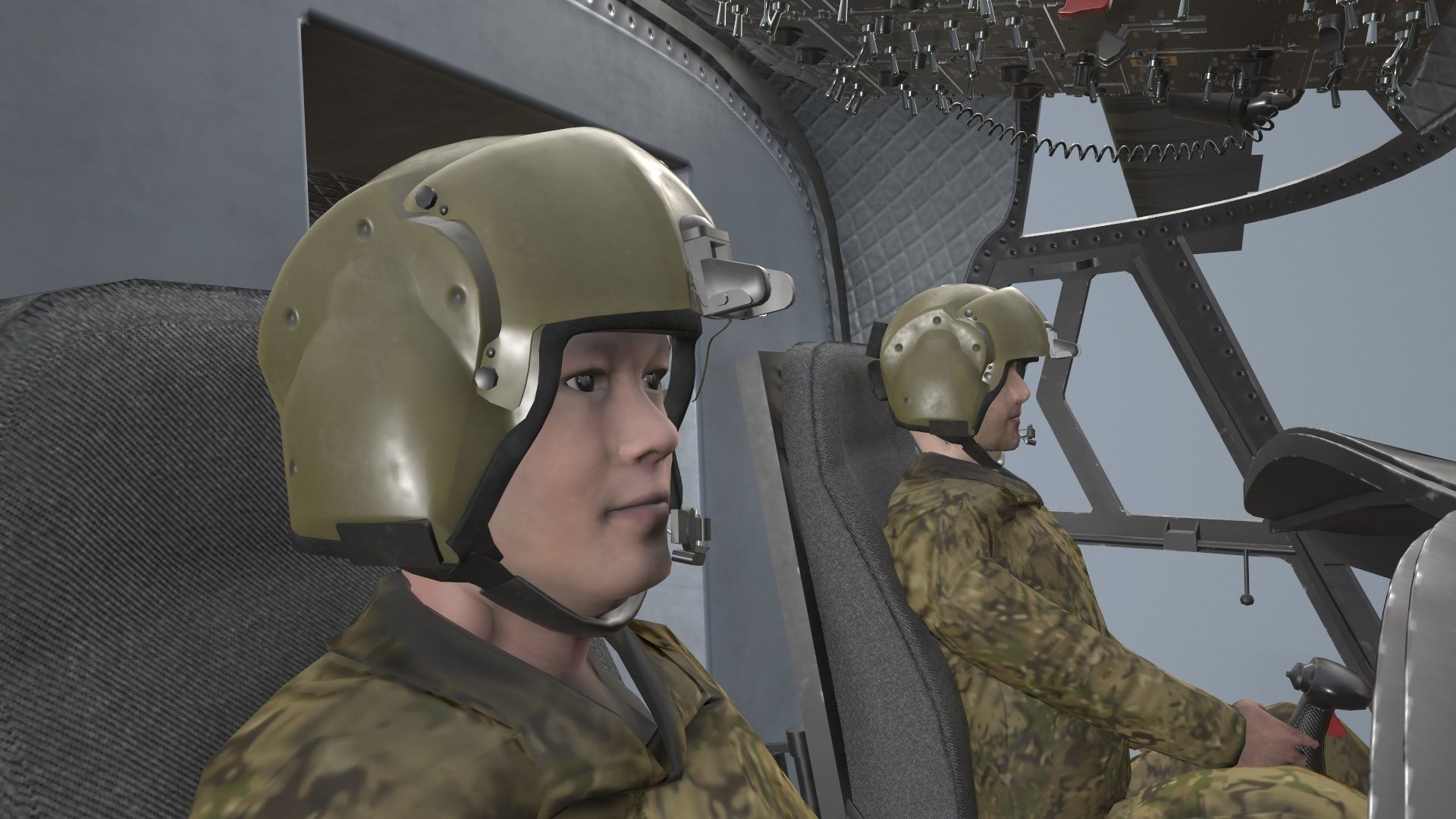 CH-47D Chinook Spanish Army Basic Animation Low-poly 3D model_22