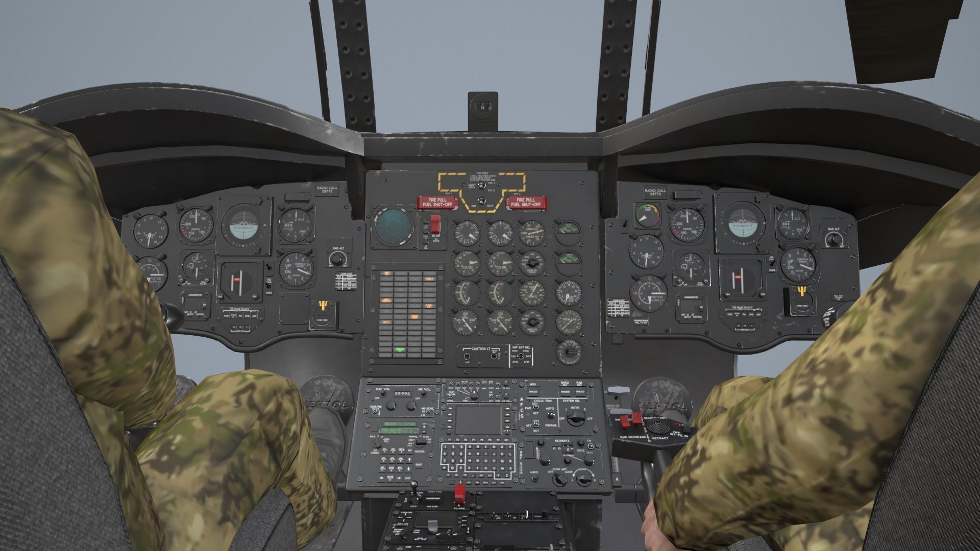 CH-47D Chinook Spanish Army Basic Animation Low-poly 3D model_17