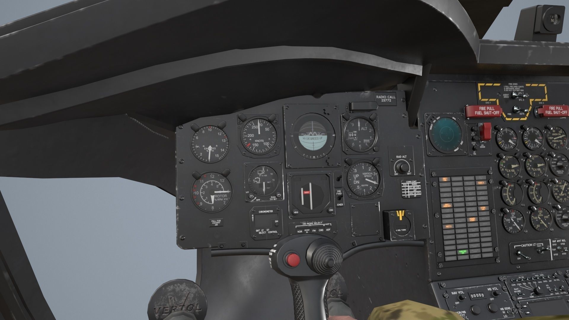 CH-47D Chinook Spanish Army Basic Animation Low-poly 3D model_18