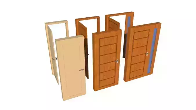 simple wooden door