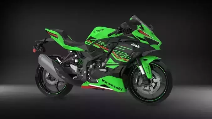 Kawasaki Ninja ZX4RR 2023 High Poly  3D model