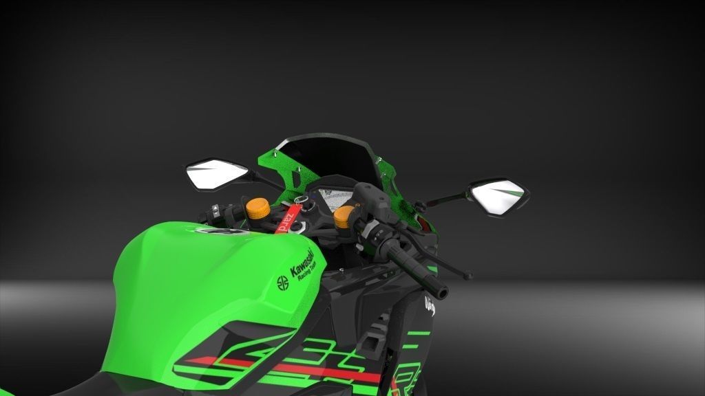 Kawasaki Ninja ZX4RR 2023 High Poly  3D model_2