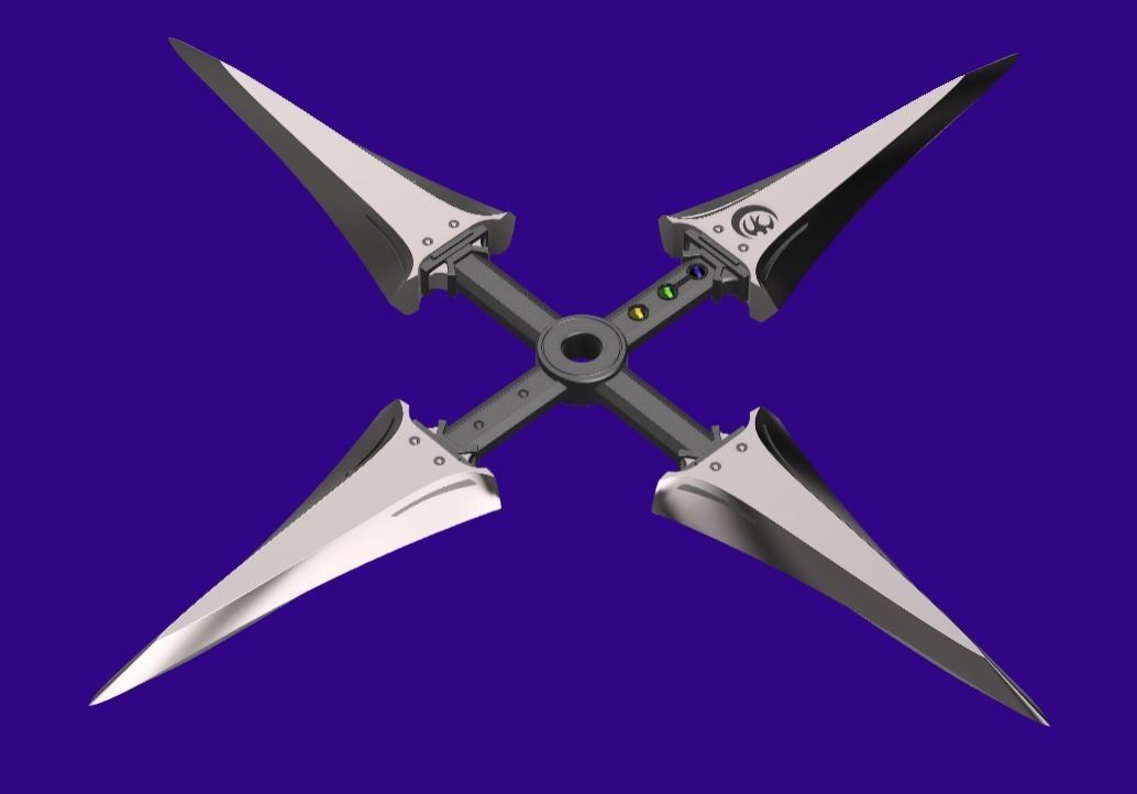 Final Fantasy VII Rebirth - Yuffie Kisaragi 4-point shuriken 3D print model_1