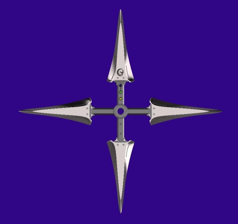 Final Fantasy VII Rebirth - Yuffie Kisaragi 4-point shuriken 3D print model_3