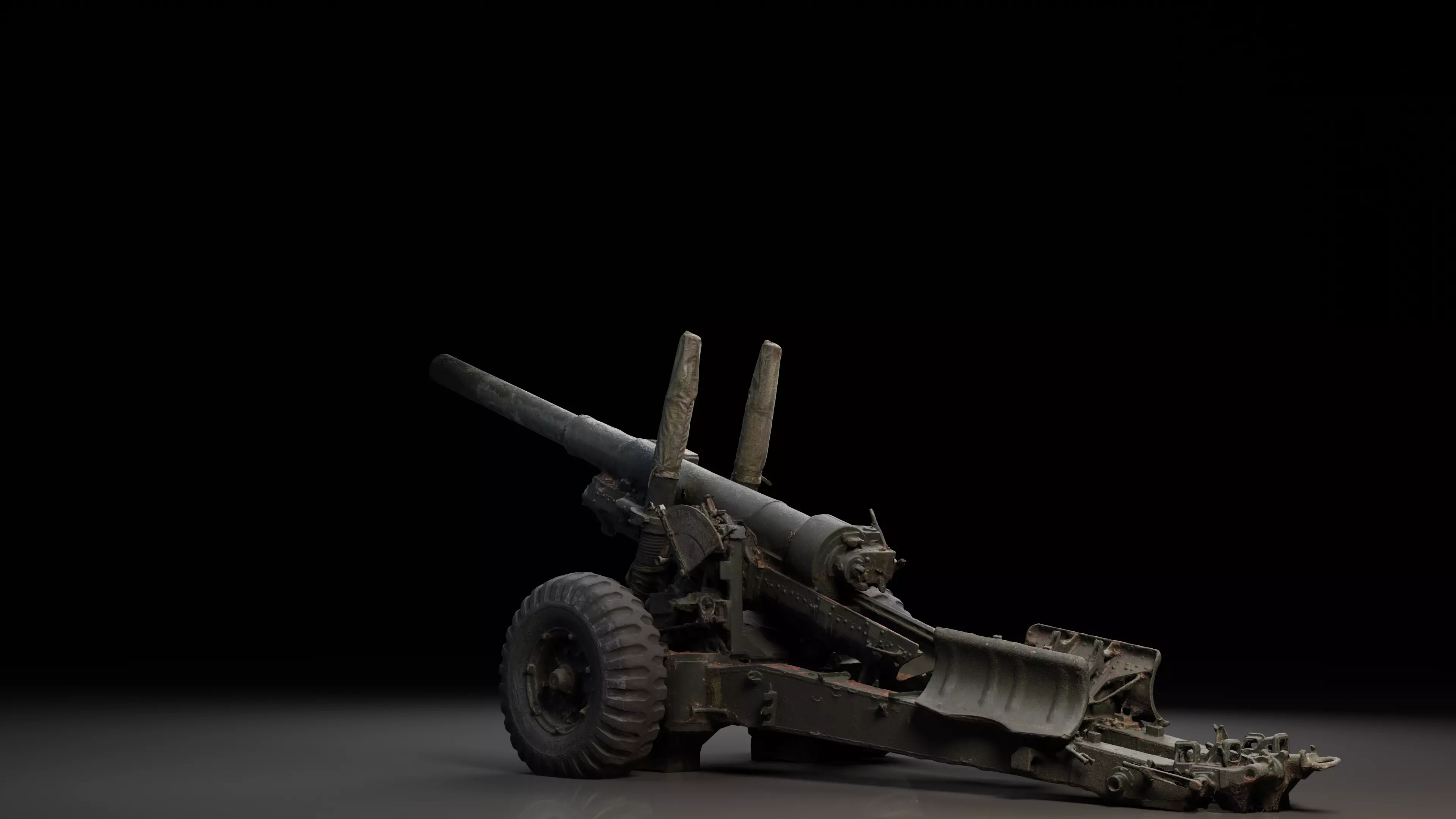 Artillery Medium Gun 3D model