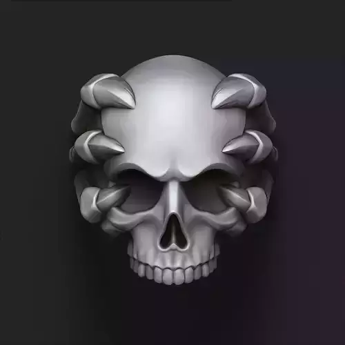 Skull Clutches Ring