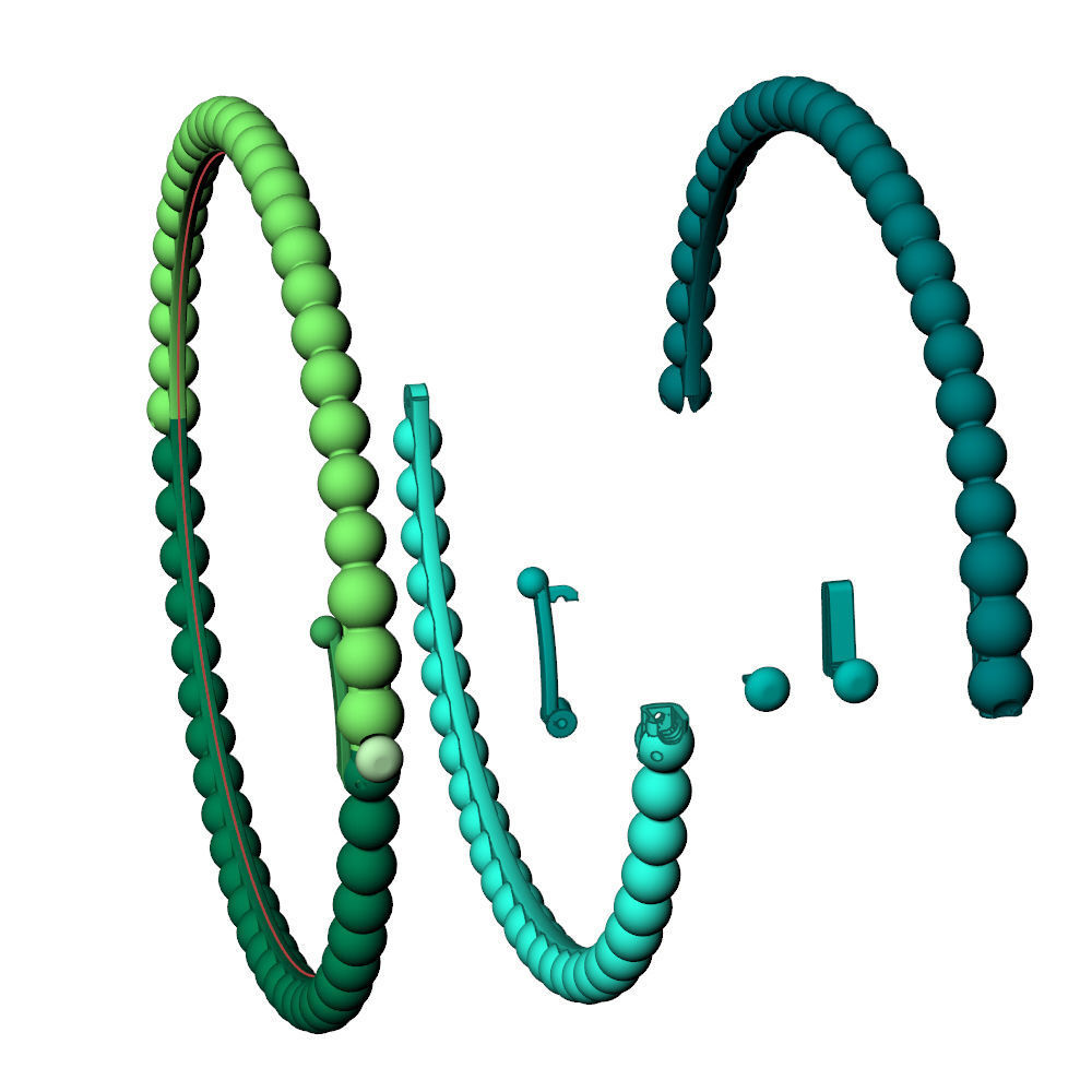 Perlee VC Bracelet 18cm 3D print model_12