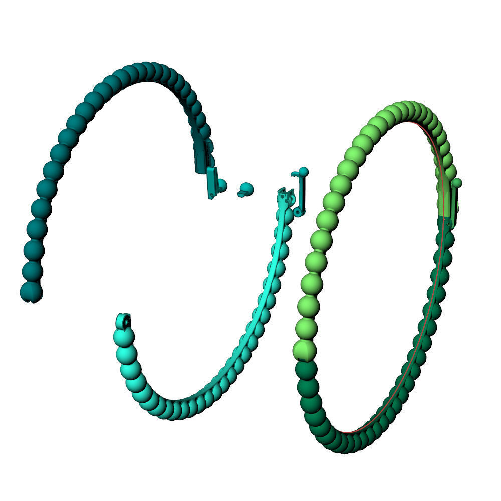 Perlee VC Bracelet 18cm 3D print model_11