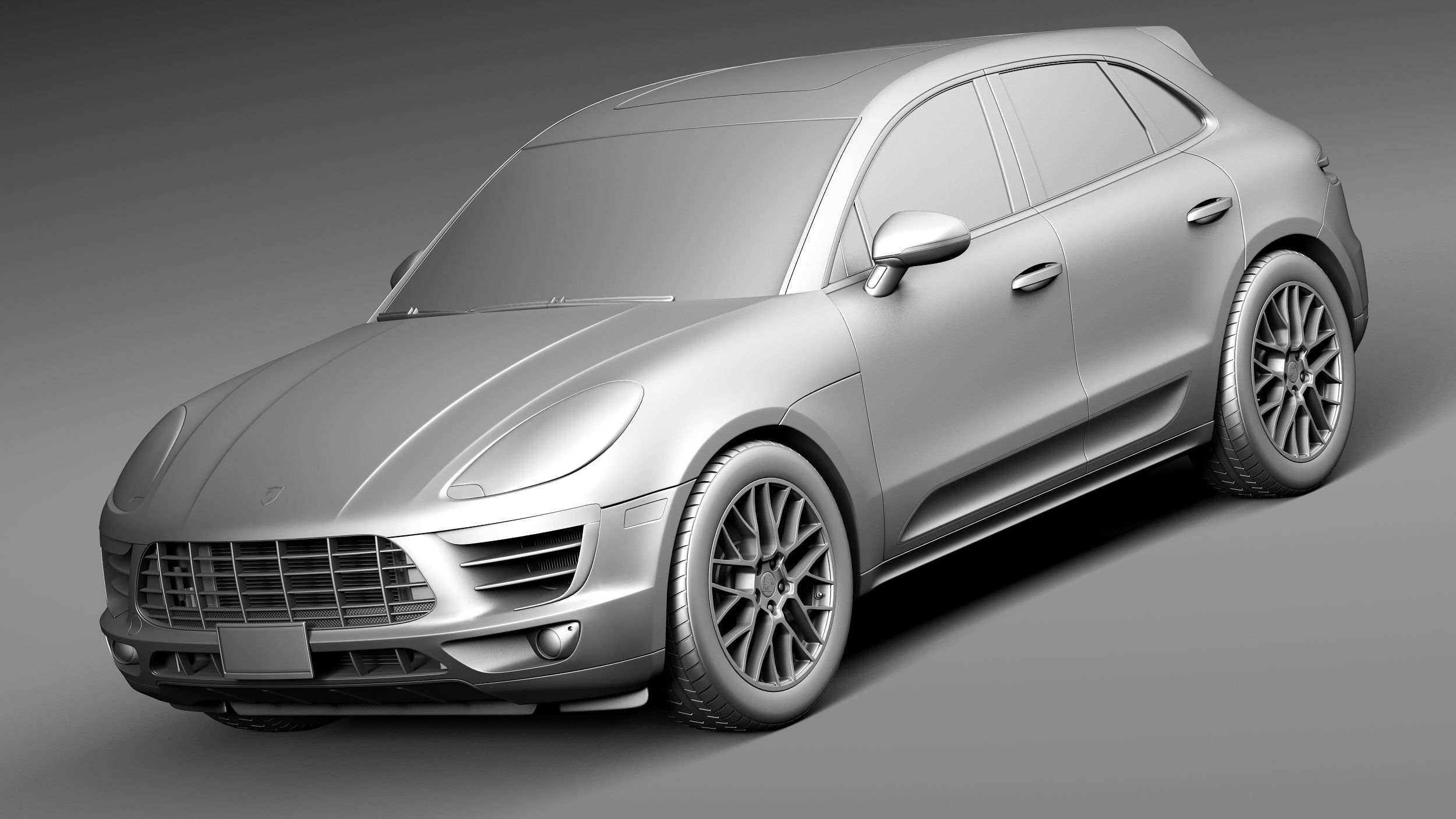 Porsche Macan S 2015 3D model_8