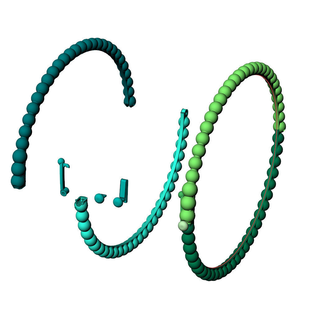 Perlee VC Bracelet 15cm 3D print model_8