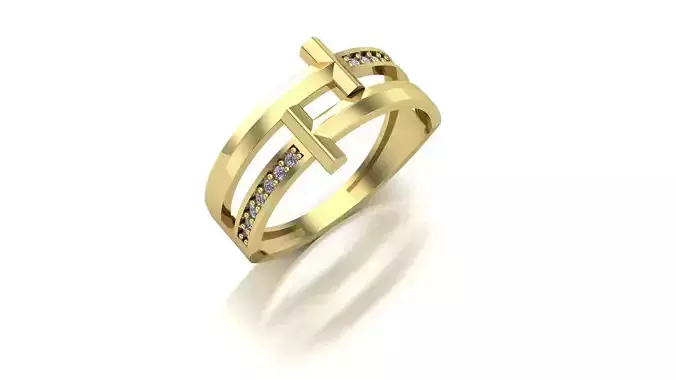 women ring 3d print model 