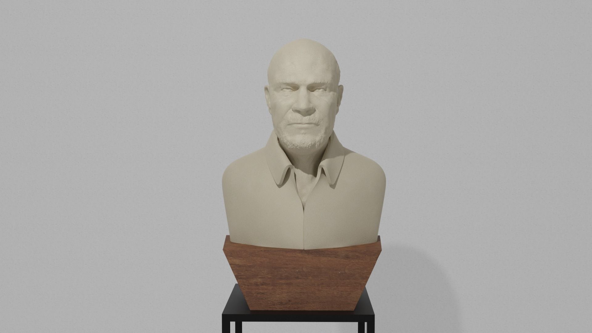 Grandpa Bust 3D print model_1