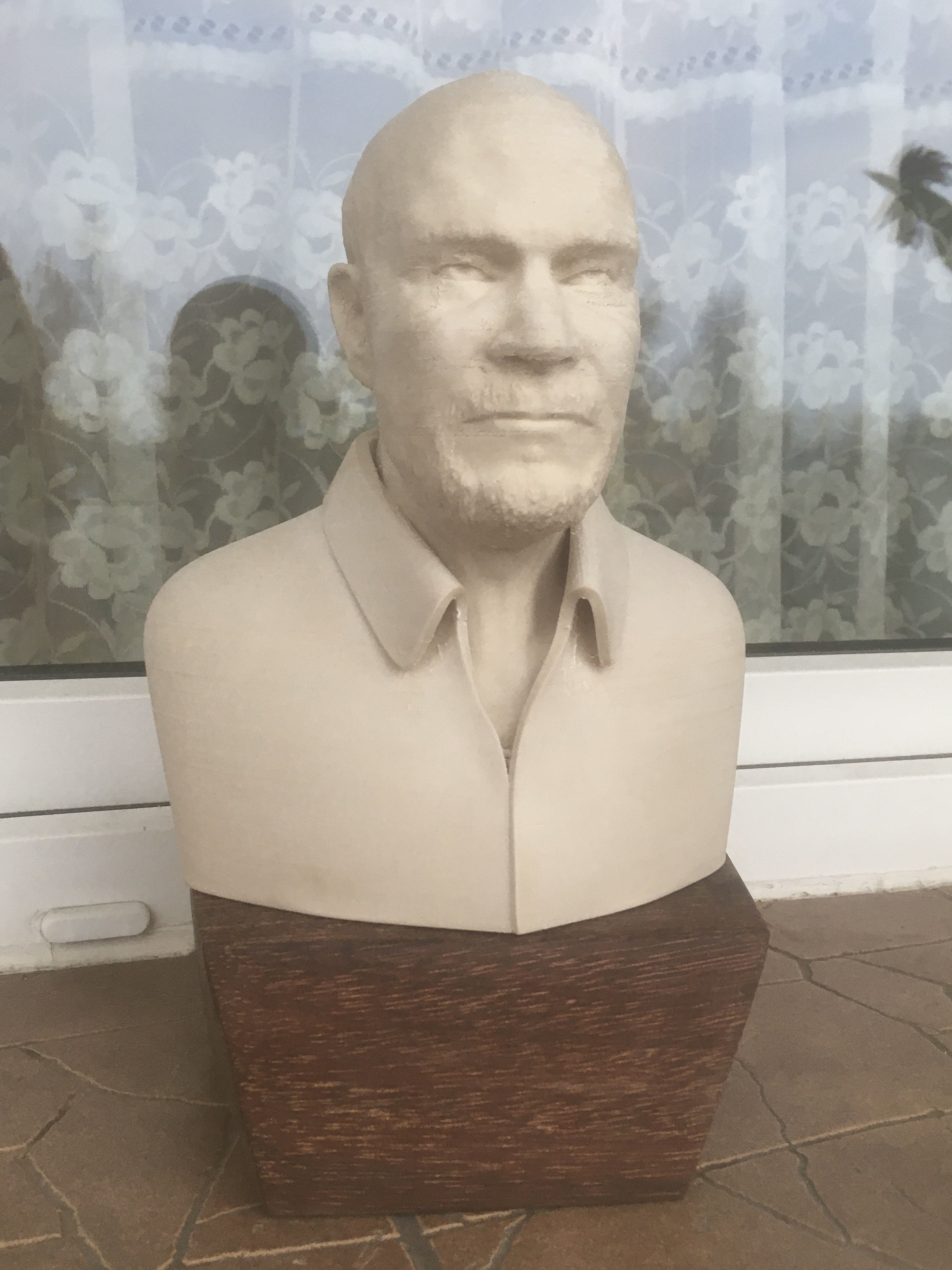 Grandpa Bust 3D print model_10