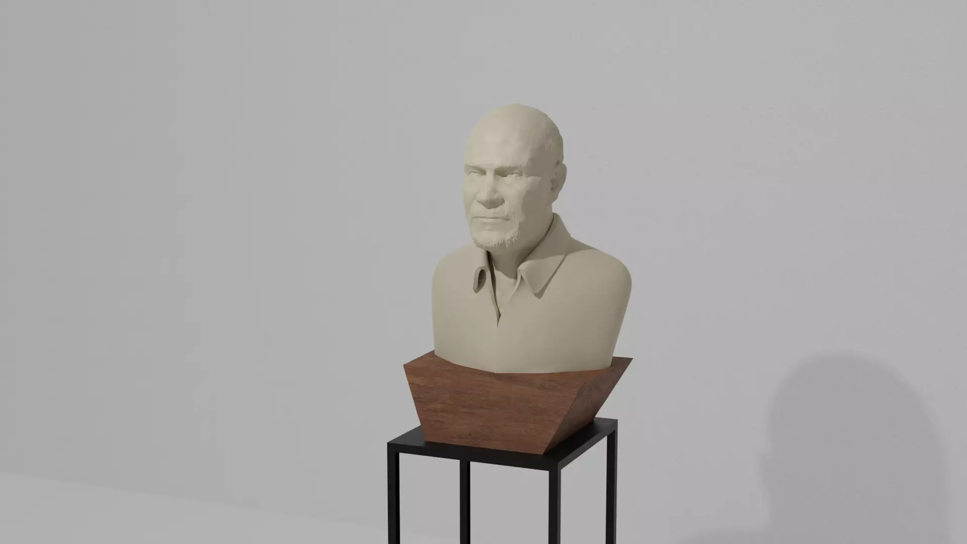 Grandpa Bust 3D print model_0