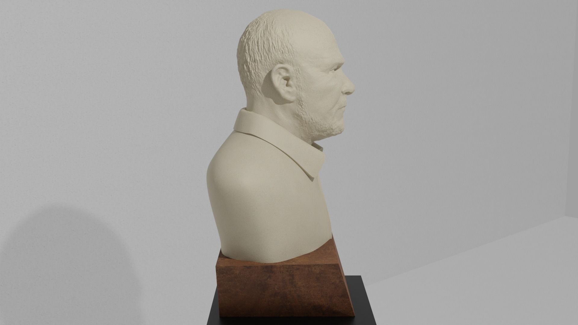 Grandpa Bust 3D print model_5