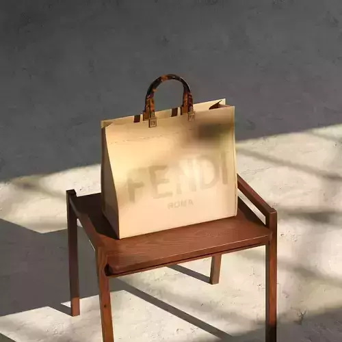 FENDI Sunshine Leather Totebag