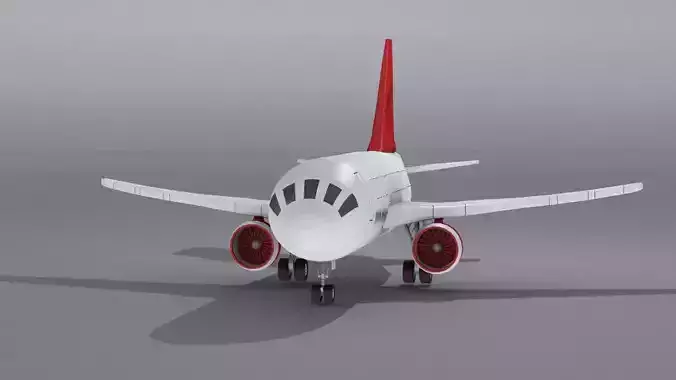 Airbus A321neo  Low-poly 3D model