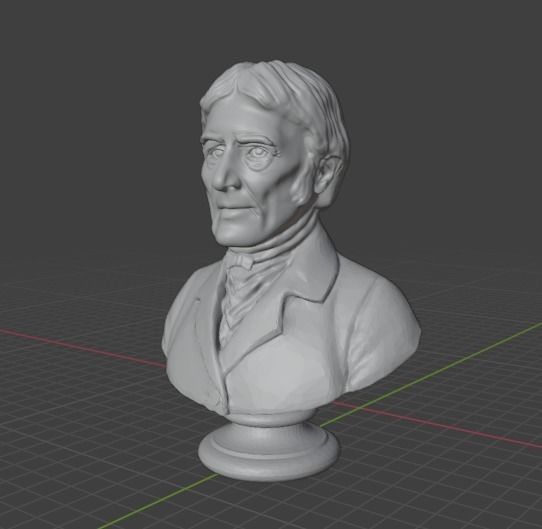 Jean Baptiste Lamarck 3D print model_7