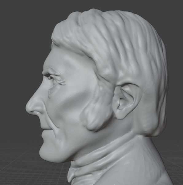 Jean Baptiste Lamarck 3D print model_6