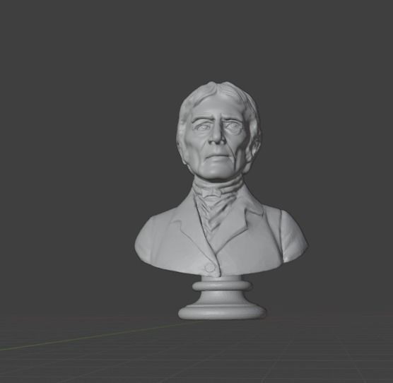 Jean Baptiste Lamarck 3D print model_2