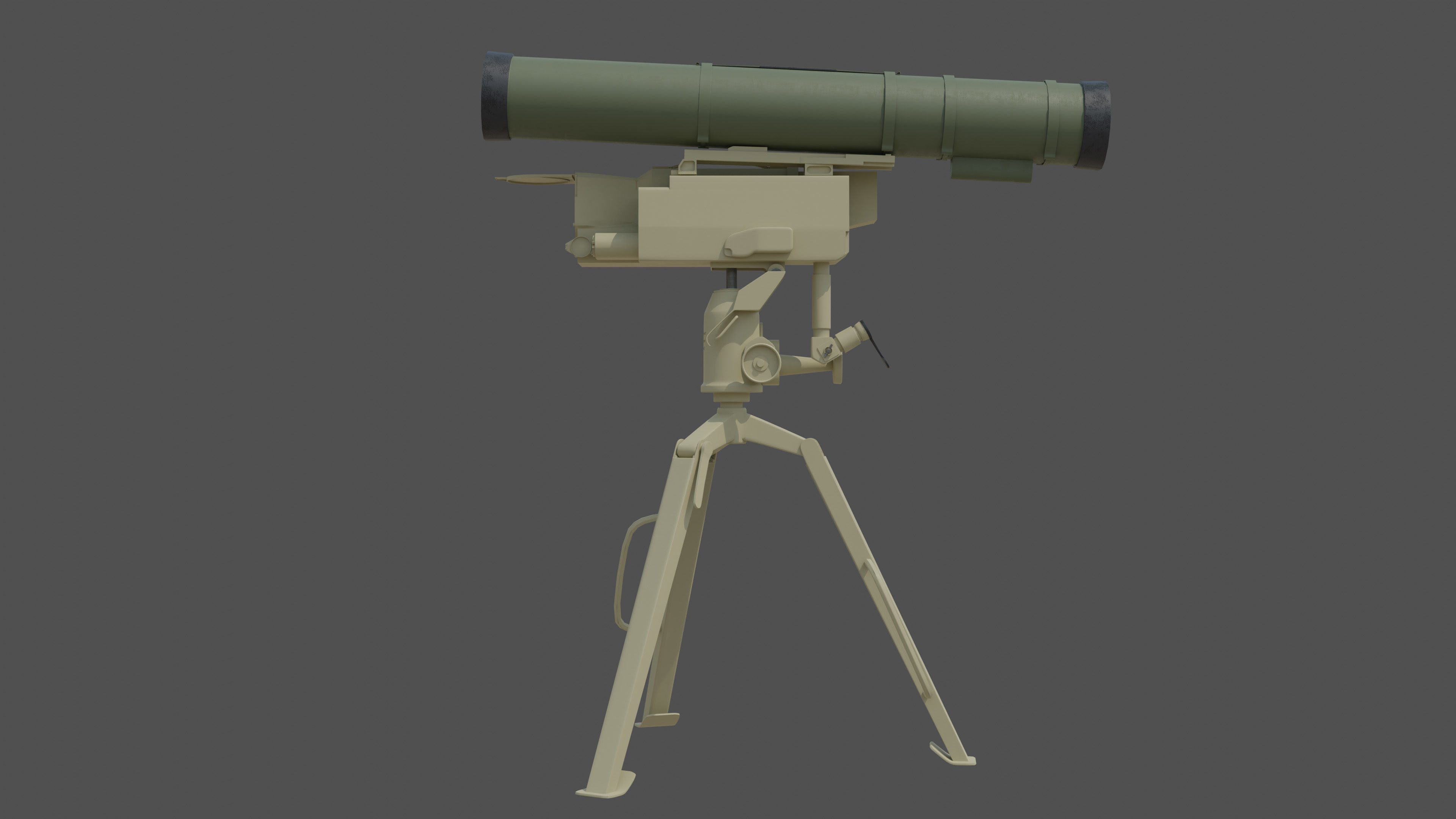 Kornet AT-14 Spriggan pbr Low-poly 3D model_4