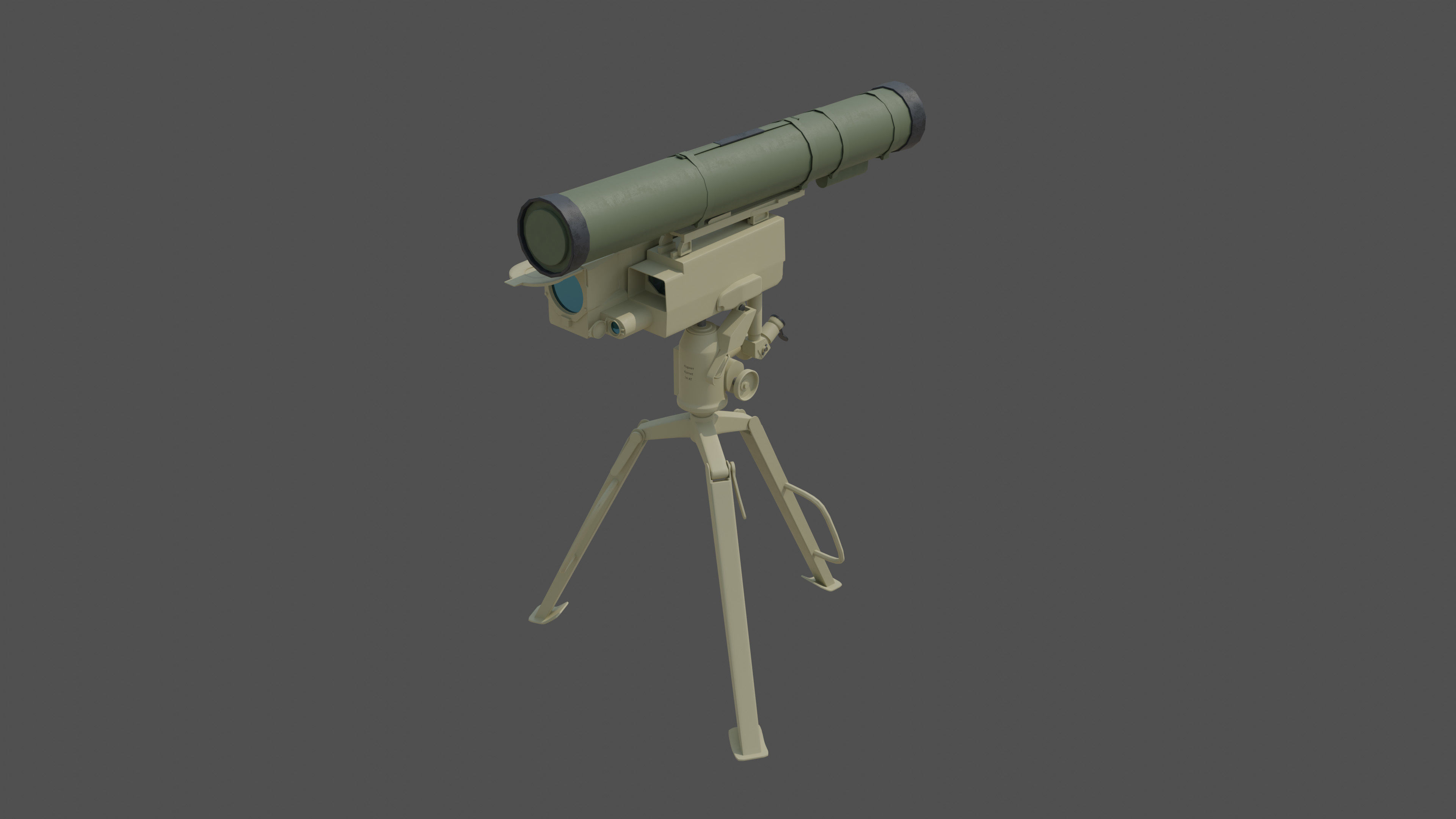 Kornet AT-14 Spriggan pbr Low-poly 3D model_2