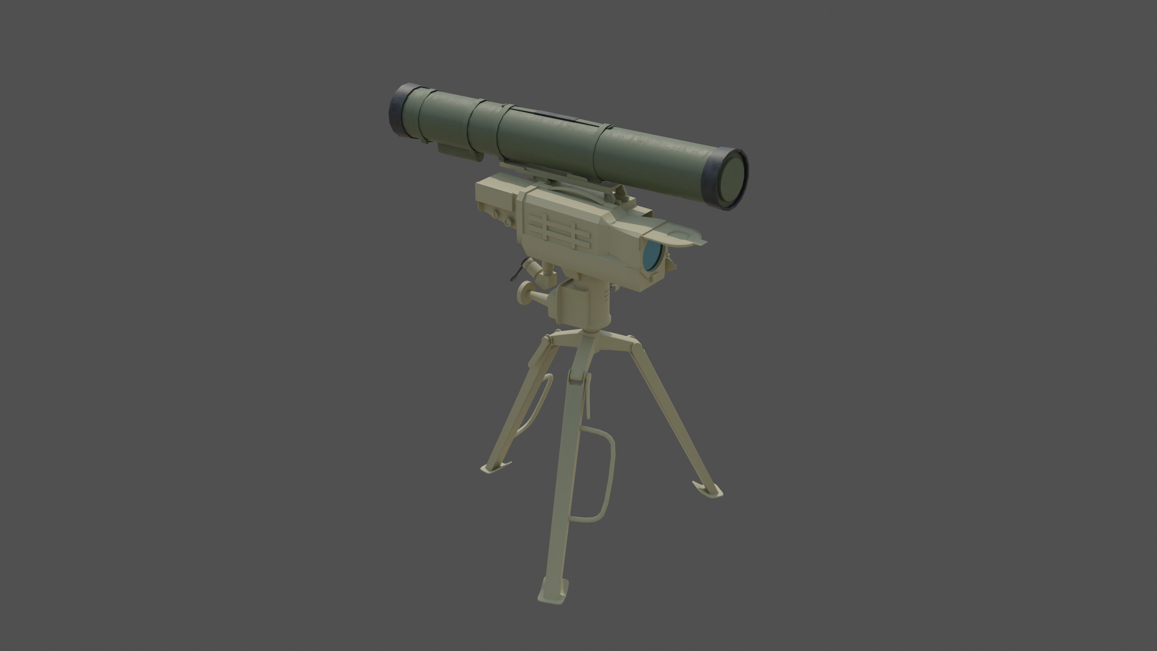 Kornet AT-14 Spriggan pbr Low-poly 3D model_6