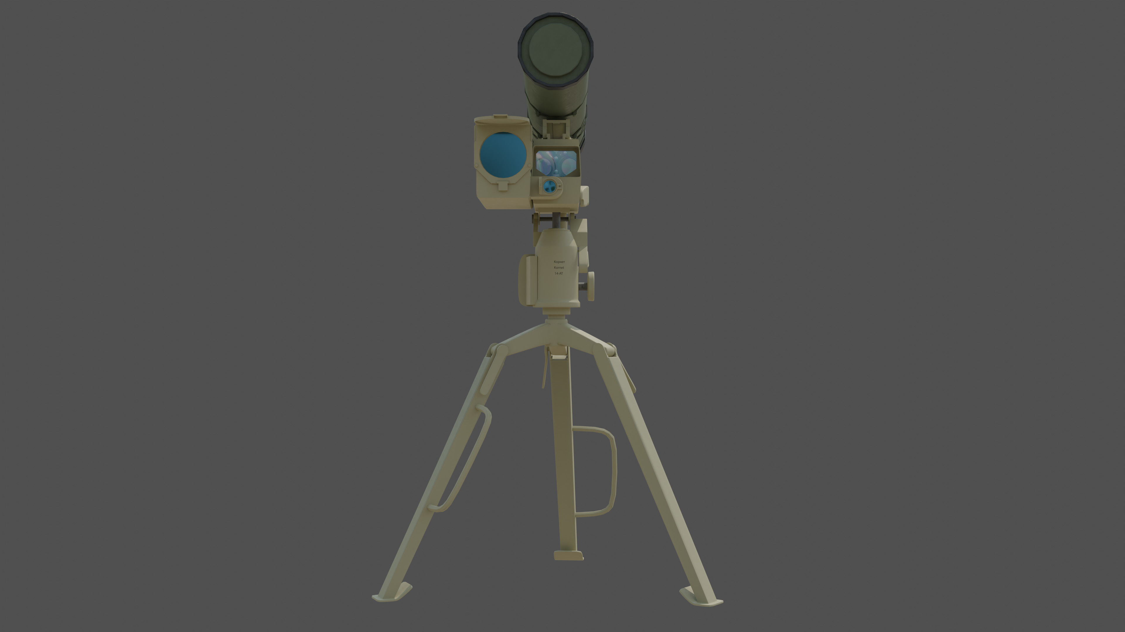 Kornet AT-14 Spriggan pbr Low-poly 3D model_5