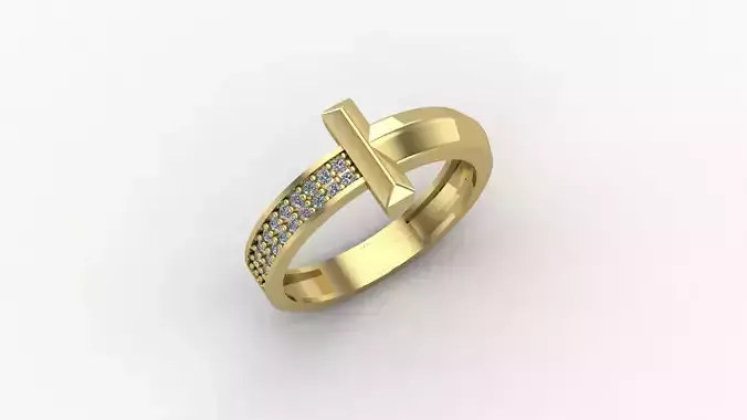 women Ring 3D print model 3D print model