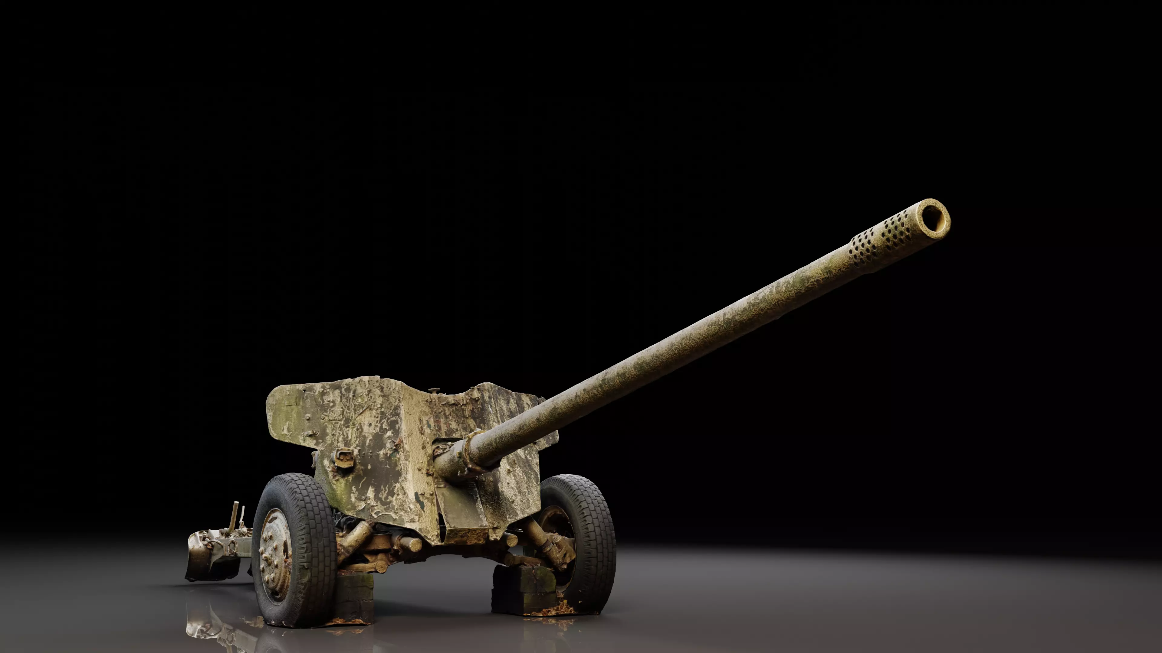 Soviet Artillery Gun 3D model