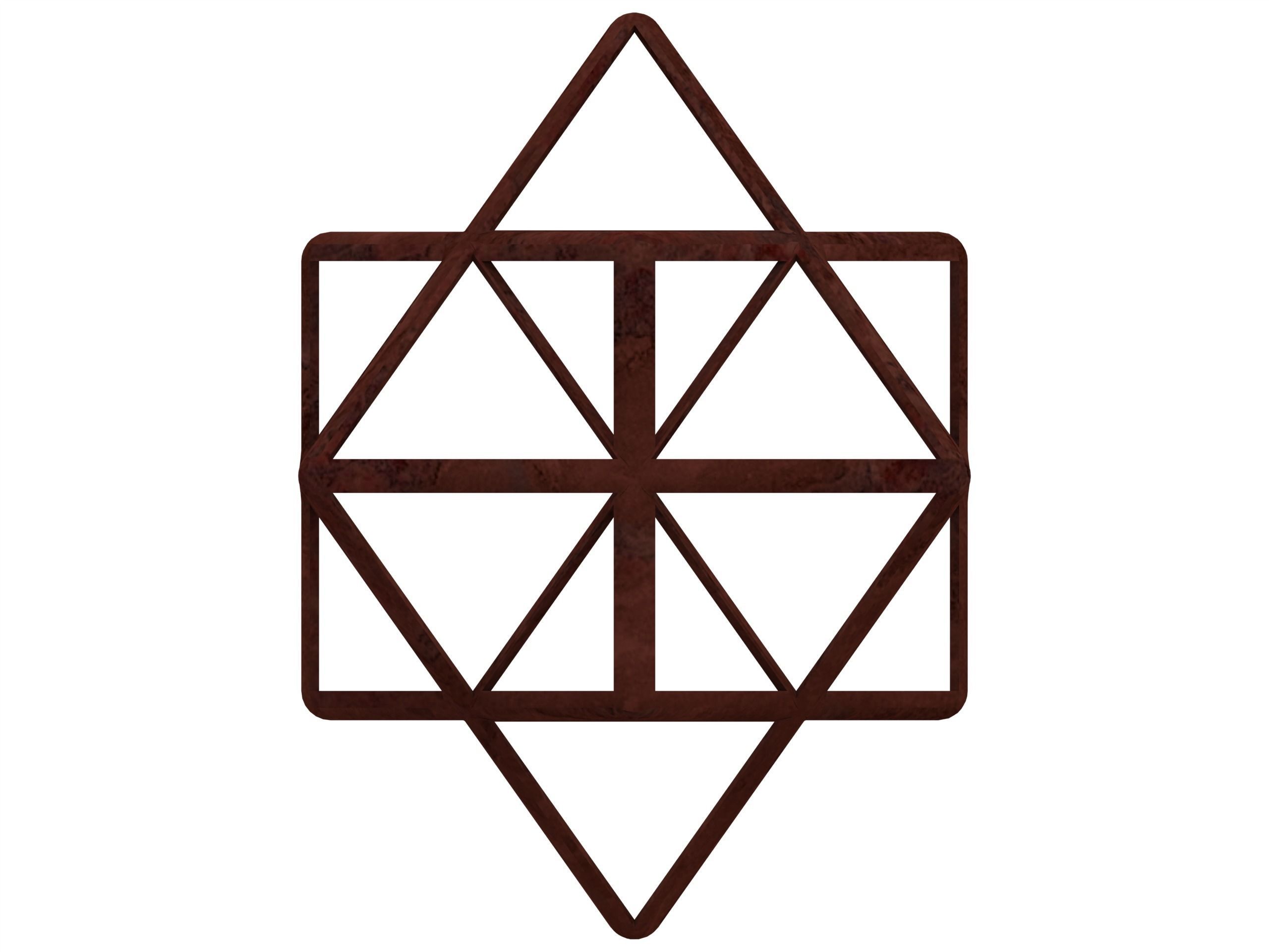 Wireframe Shape First Stellation of Cuboctahedron 3D print model_1