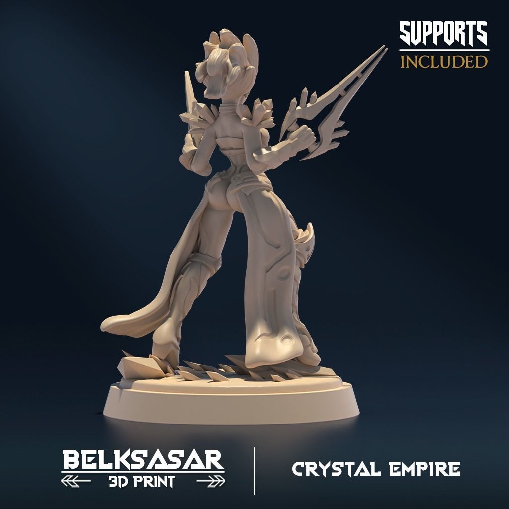 Crystal Blade C Normal and Nude 3D print model_4
