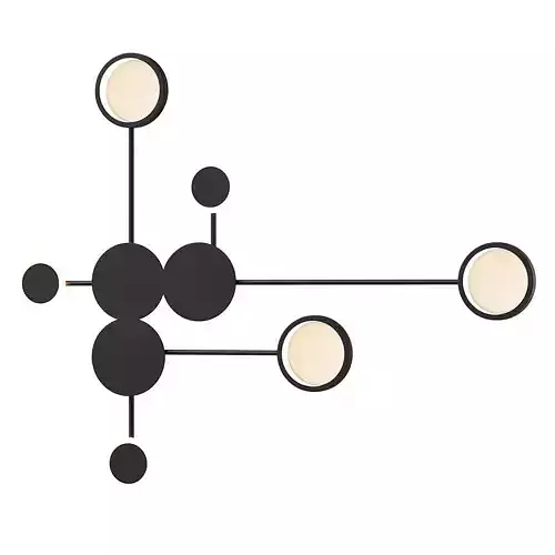 Lewor puck minimalistic wall lamp