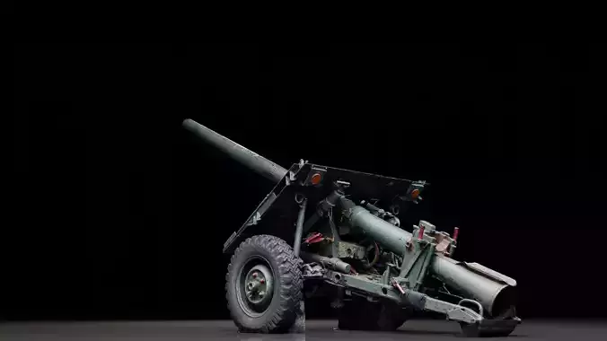 Anti Tank Artillery 3D model
