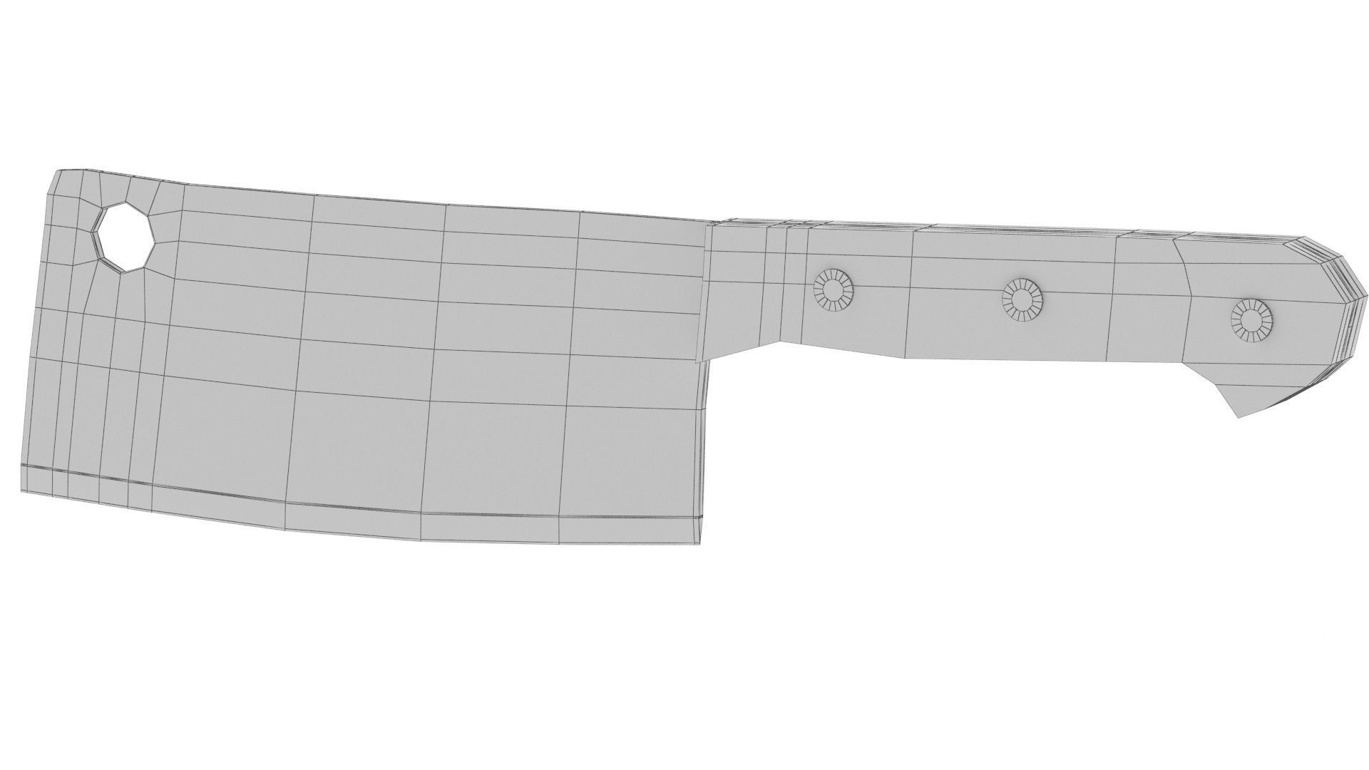 kitchen knifes 3D model_13