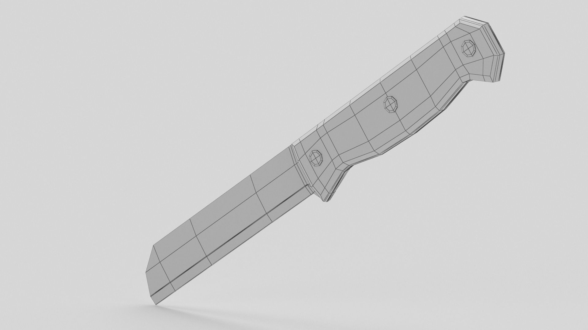 kitchen knifes 3D model_16